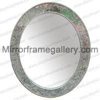 Mosaic Ovel Wall Mirror Decor